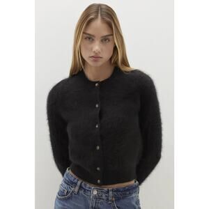 Naked  Paloma 100% Brushed Cashmere Cardigan Sweater, Sz M/L Retail $250